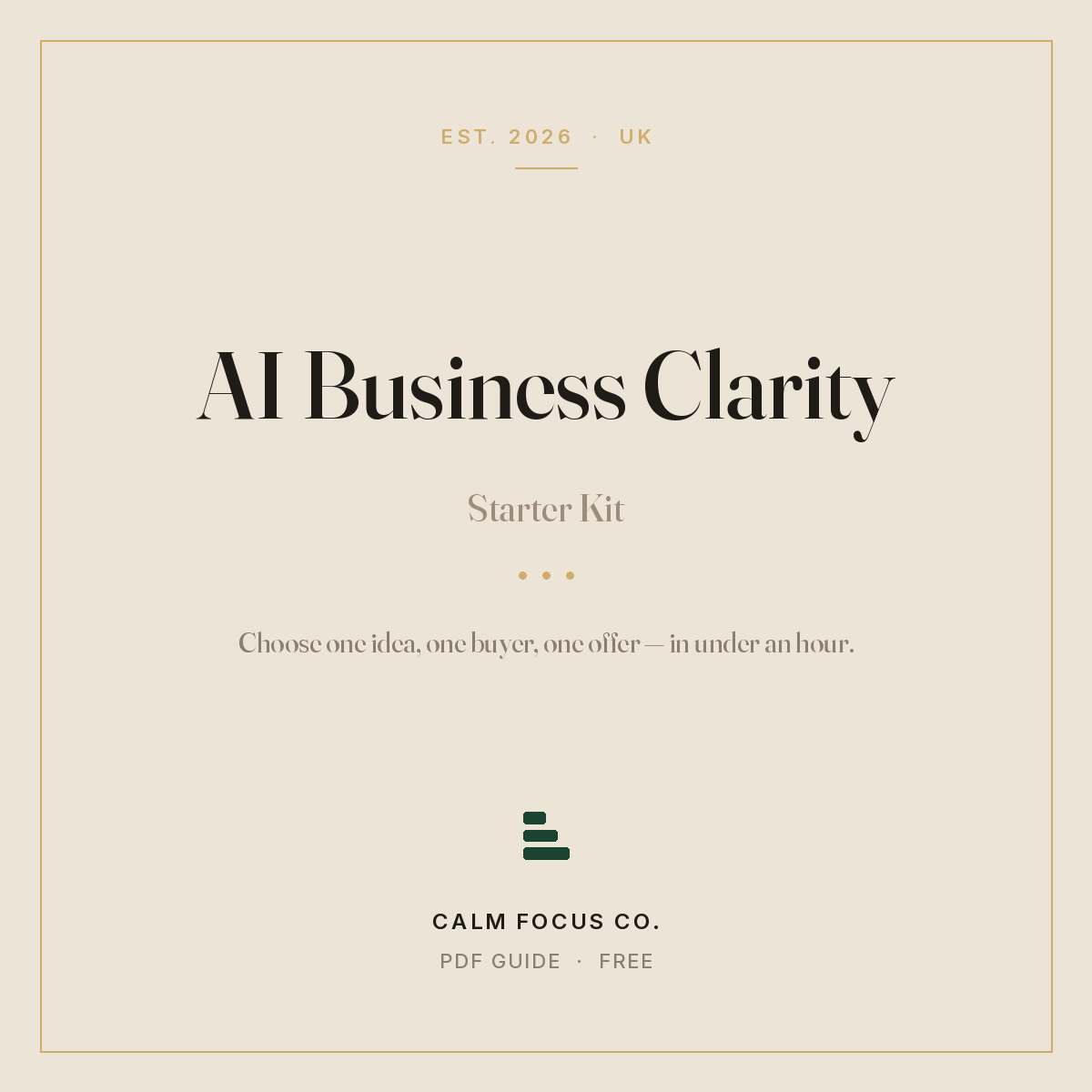 AI Business Clarity Starter Kit cover