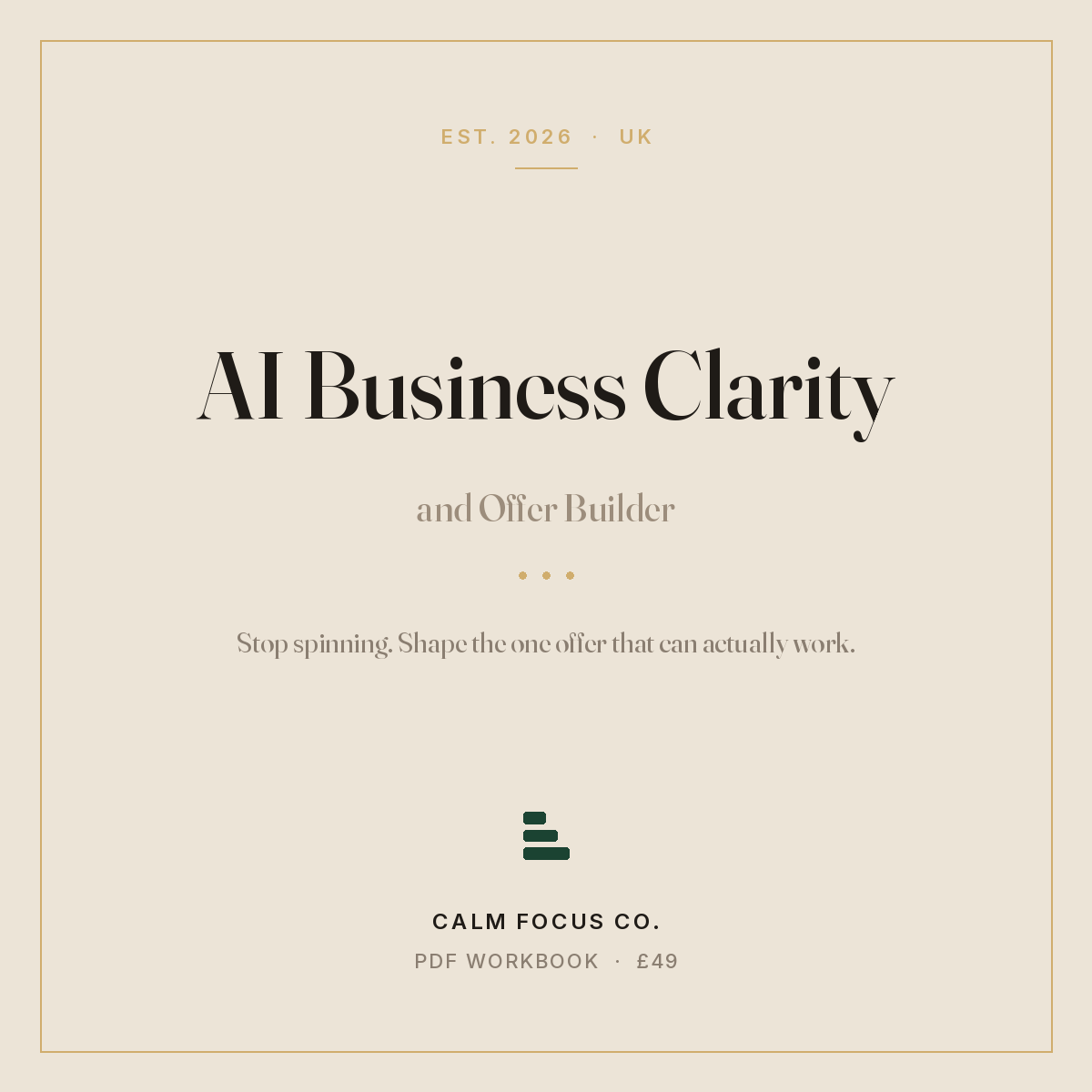 AI Business Clarity & Offer Builder cover