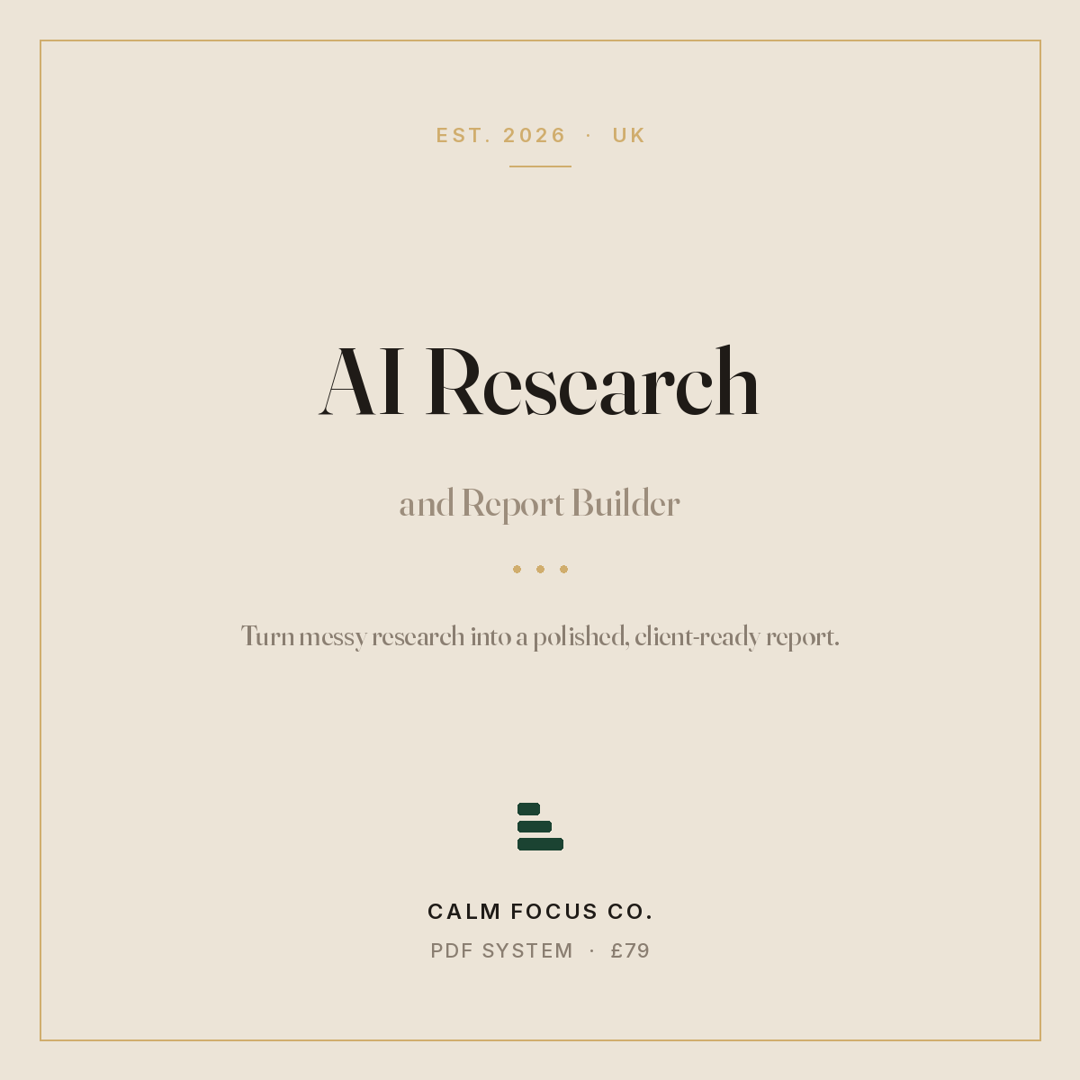 AI Research & Report Builder cover