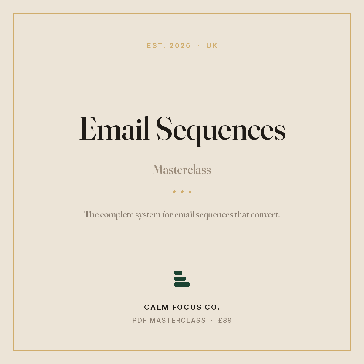 Email Sequences Masterclass cover