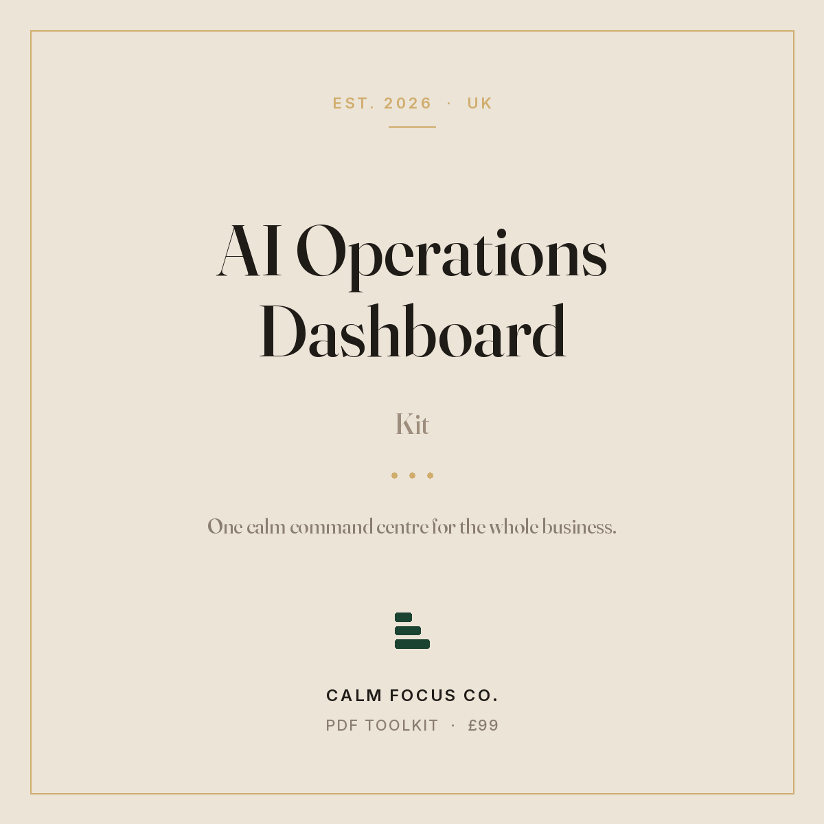 AI Operations Dashboard Kit cover